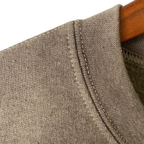 BDG Urban Outfitter Cropped Drawstring Crewneck Sweater Sweatshirt Top Neutral - Picture 6 of 15